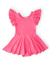 Neon Pink S/S Twirl Leotard