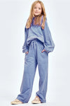 Mineral Wash Wide Leg Sweatpants