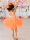 Neon Coral Tank Tutu Leotard