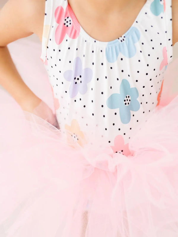 Dots & Daisies Tank Tutu Leotard