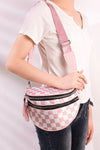 Double Zip Crescent Sling Bum Bag