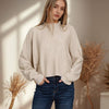 Mock Neck Soft Fall Sweater