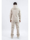 Cream Stacked Flare Sweatsuit