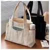 Solid Color Canvas Shoulder Bag