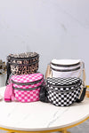 Double Zip Crescent Sling Bum Bag