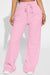 Mid Rise Wide Leg Lounge Pants