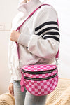 Double Zip Crescent Sling Bum Bag