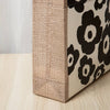 50pcs, 3 Sizes Classic Black Flower Non-Woven Gift Bag