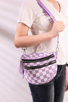 Double Zip Crescent Sling Bum Bag