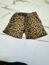Adult Leopard Fleece Shorts