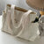 Solid Color Canvas Shoulder Bag