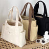 Solid Color Canvas Shoulder Bag