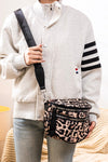 Double Zip Crescent Sling Bum Bag
