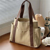 Solid Color Canvas Shoulder Bag