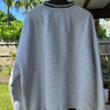 Blank Pearl Grey and Black Preppy Crew Sweatshirt